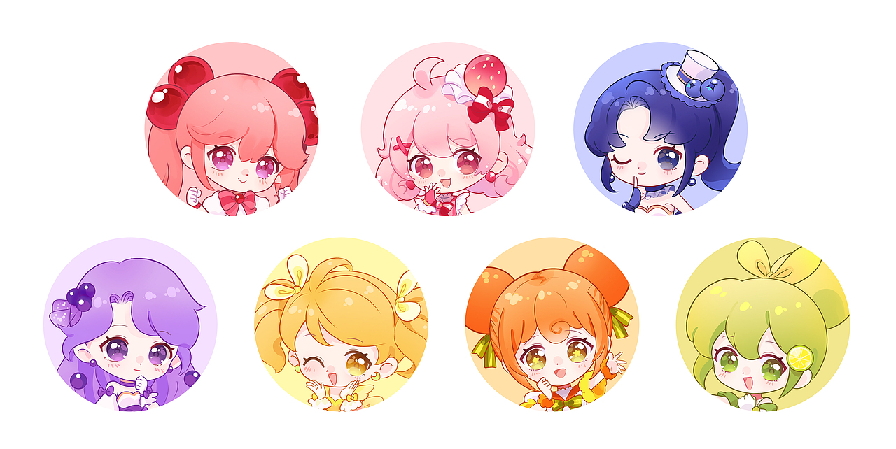 水果拟人-水果少女团