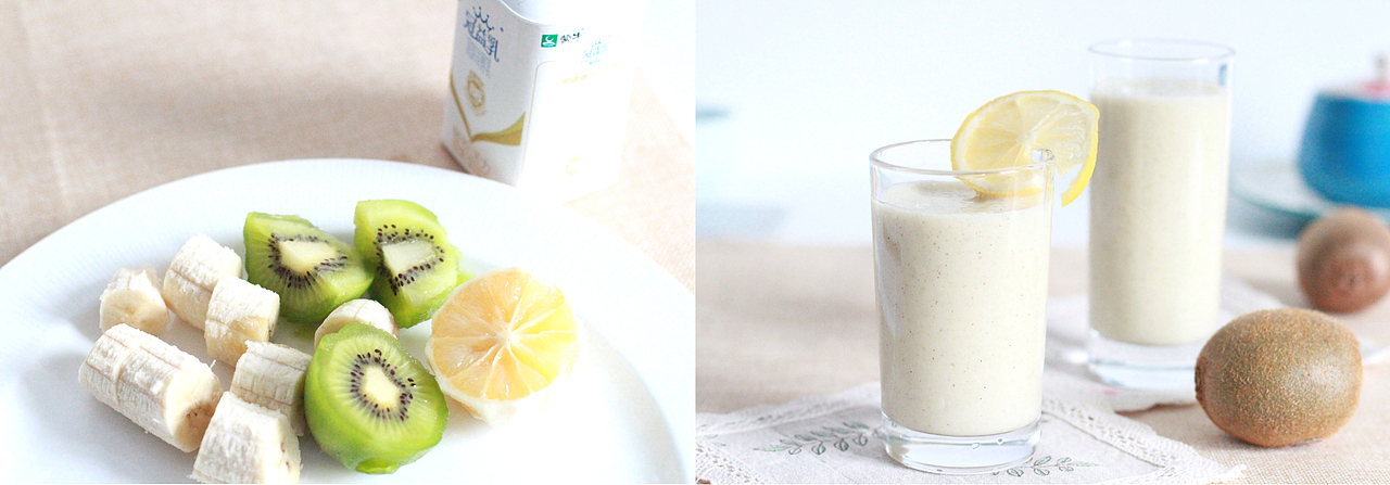 香蕉猕猴桃奶昔