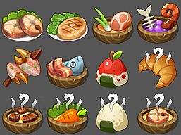 一些手绘食物图标