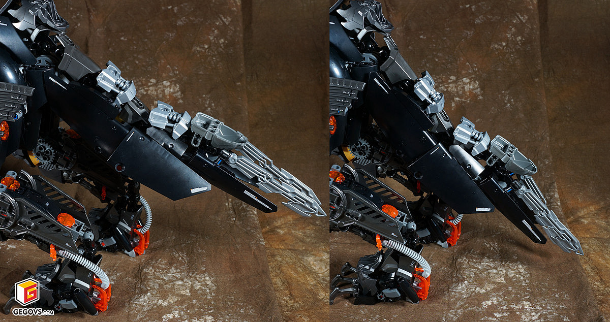 尾巴部分也是上下可动及上下弯曲,照片没体现出来.