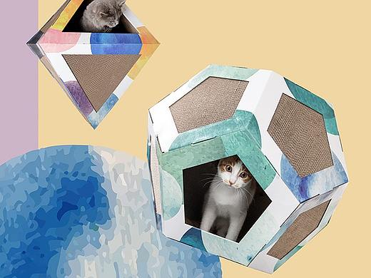 瓦楞纸猫窝设计