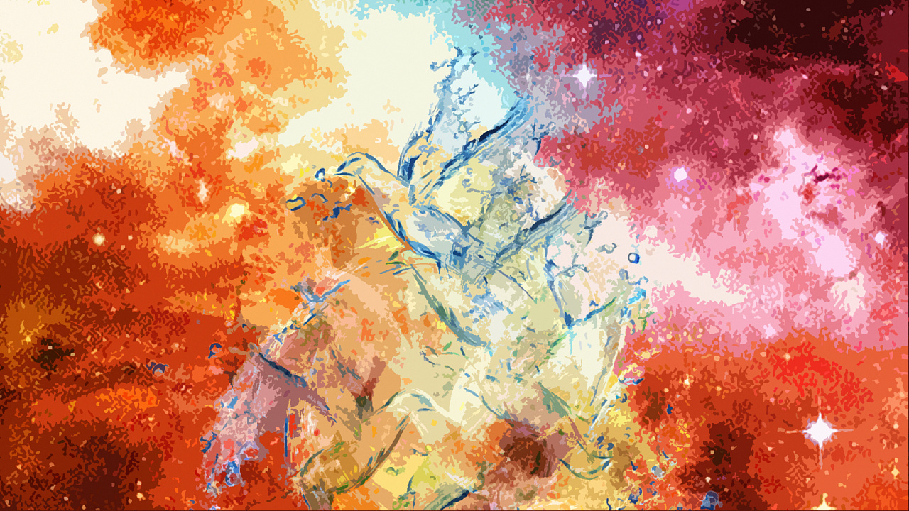 火与水_合成壁纸