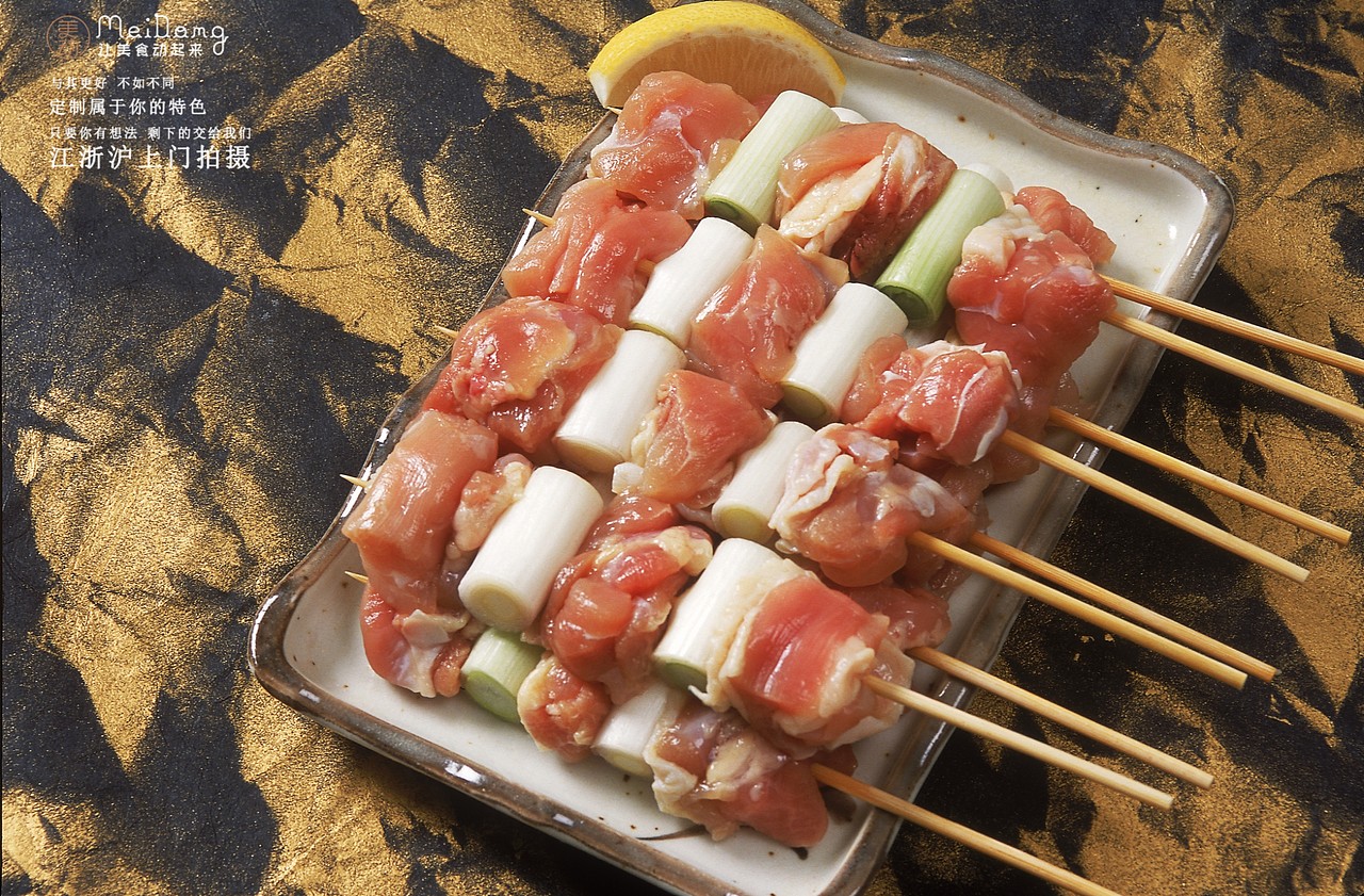 烤肉串的灵魂除了肉还有什么?请看美食摄影菜谱制作