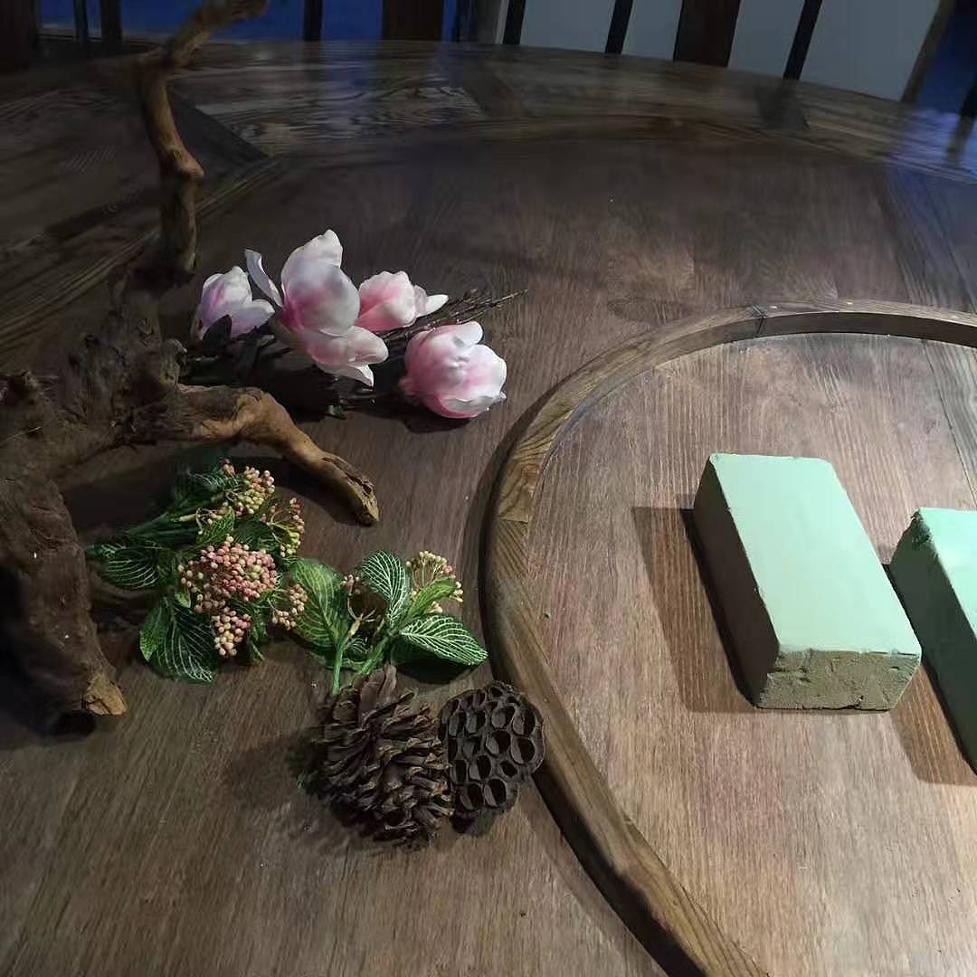 蚌埠天河湖绿色农庄 大包厢餐桌造景（图ZMTg4ODMxNDgw） - 家装设计 - 站酷设计师素悉美学空间2原创素材 - 站酷ZCOOL