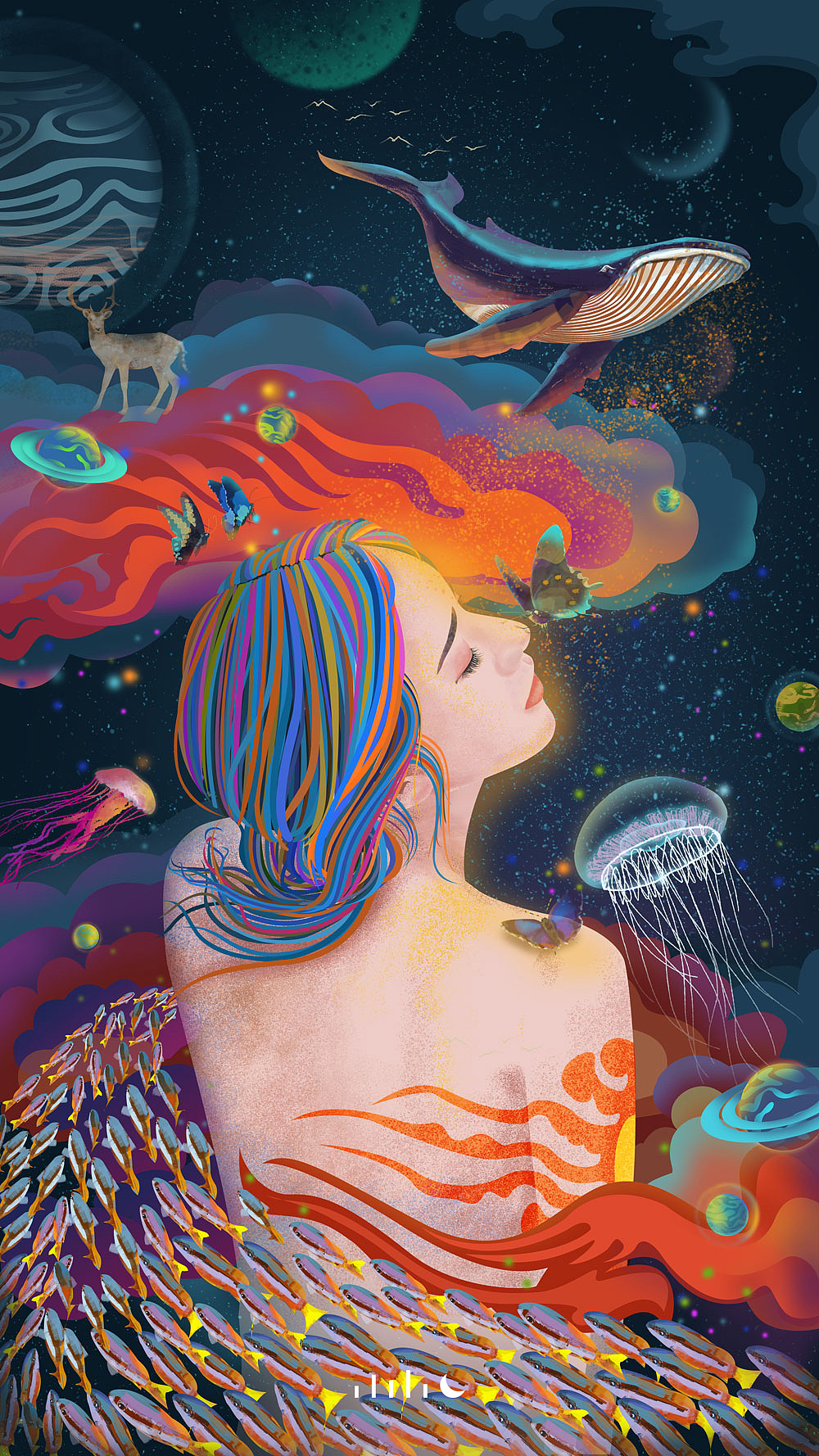 《欲神》（图ZMTYyODYzNjg4） - 商业插画 - 站酷设计师小小月79原创素材 - 站酷ZCOOL