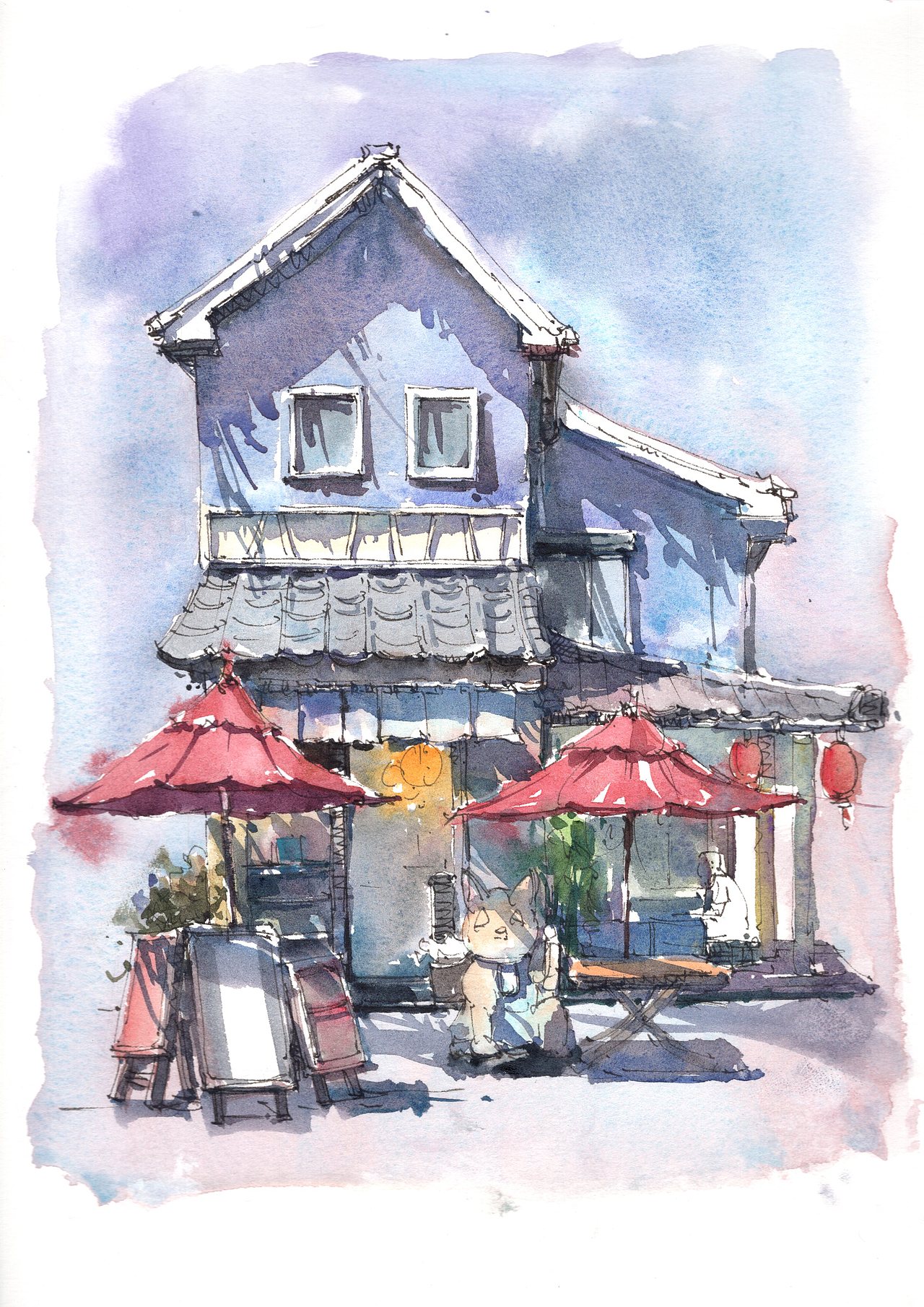 梦幻小店水彩教程（图ZMTk5OTAwNzYw） - 绘画 - 站酷设计师多么水彩原创素材 - 站酷ZCOOL