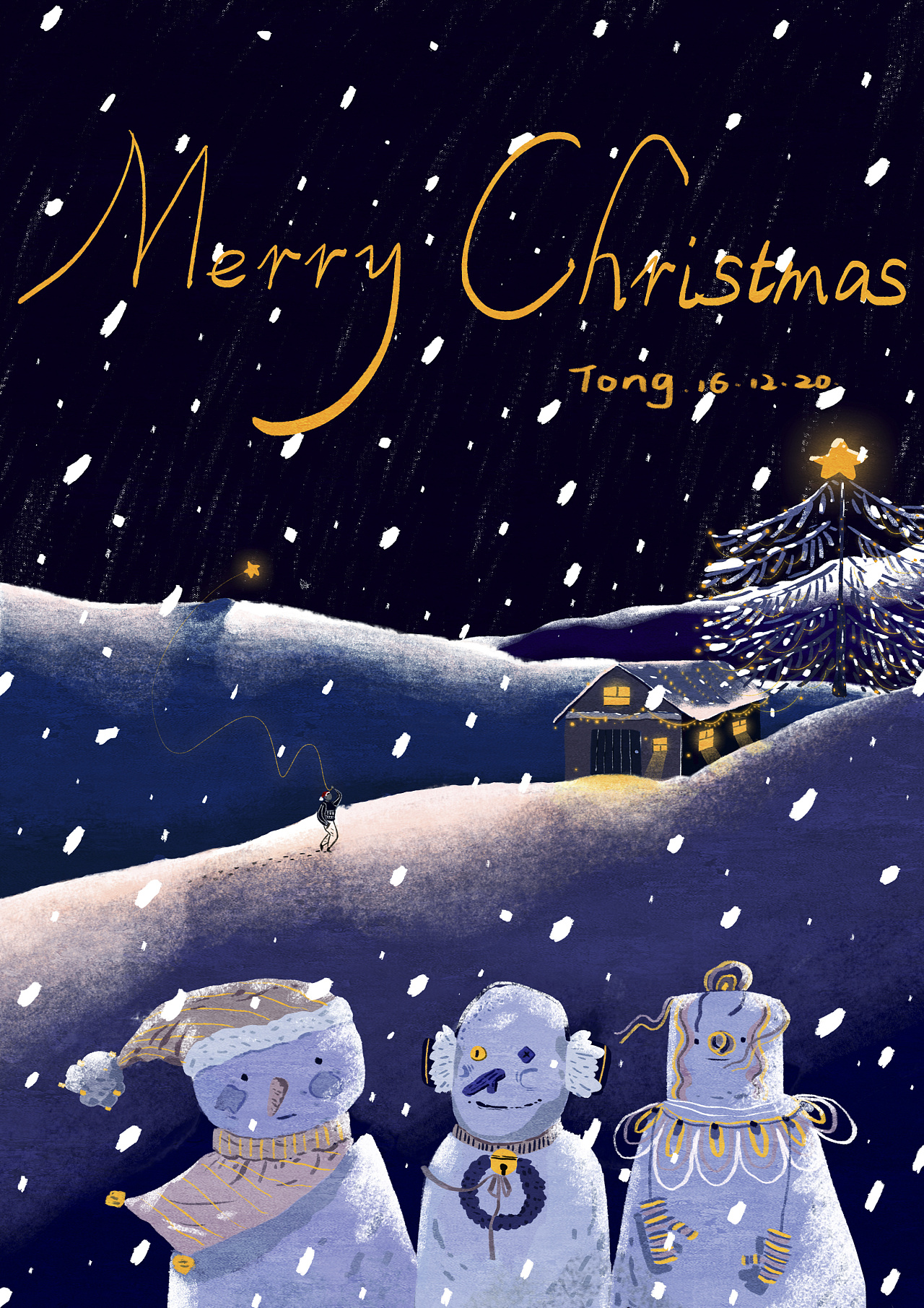16年平安夜|插画|商业插画|刘家彤 - 原创作品 - 站酷 (ZCOOL)