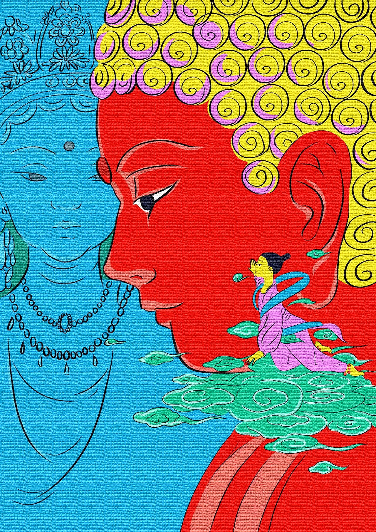 佛说（图ZMTQxOTUzODIw） - 绘画 - 站酷设计师阿沈002原创素材 - 站酷ZCOOL