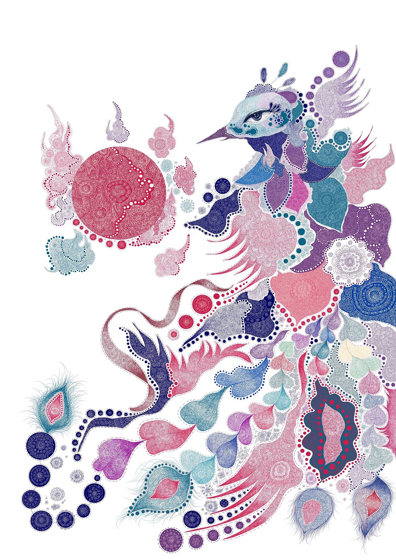 丹凤朝阳—凤画