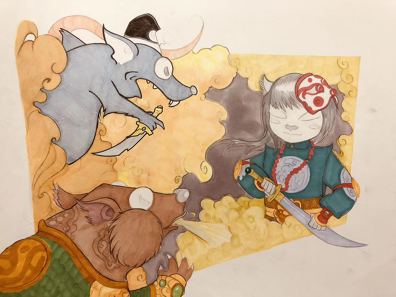 布丁与他的朋友们（图ZMTgzMzM0NzI4） - 创作习作 - 站酷设计师鴒鸠原创素材 - 站酷ZCOOL