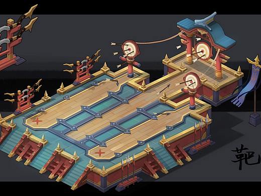 中国风q版建筑