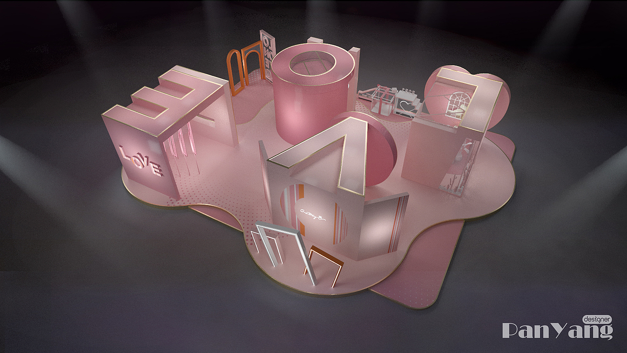 ONE LOVE（图ZMjUyNzc0Mjk2） - 展陈设计 - 站酷设计师PanYang丶原创素材 - 站酷ZCOOL