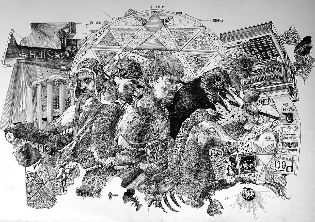 为院线电影手绘的宣传海报与近期杂画（图ZOTgzMjkzMDQ=） - 新锐潮流插画 - 站酷设计师曹英瀚原创素材 - 站酷ZCOOL