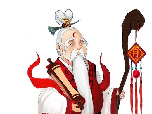 千里牵线连姻缘--月老（个人主页-ZNDAwODgxODQ=） - 其他动漫 - 站酷设计师外地来的异乡人原创素材 - 站酷ZCOOL