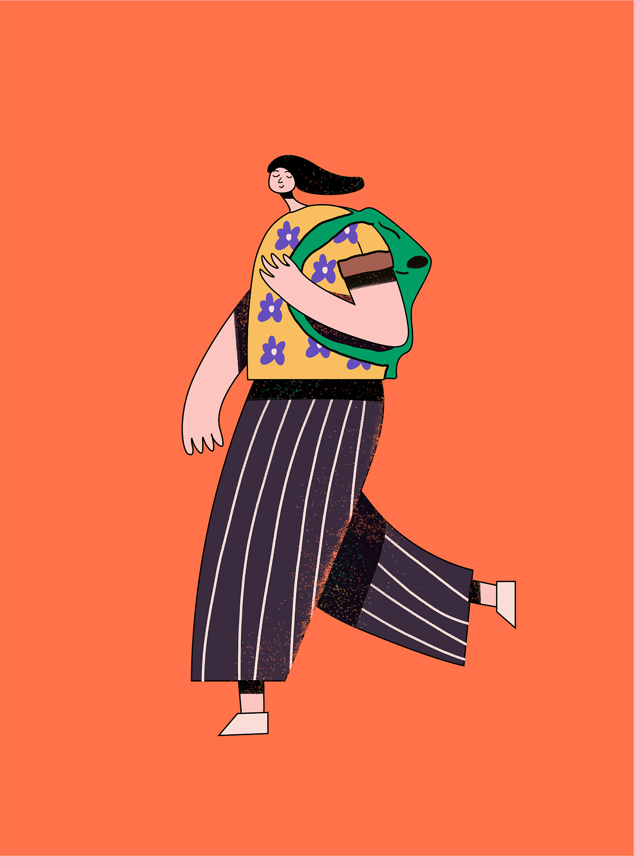 背包客|插画|新锐潮流插画|xuanxw - 原创作品 - 站酷 (zcool)