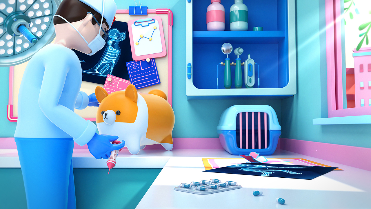 bilibili《宠物医院2》栏目视觉包装设计（图ZMjAyMjQ1OTEy） - 栏目片头 - 站酷设计师_YYYS原创素材 - 站酷ZCOOL