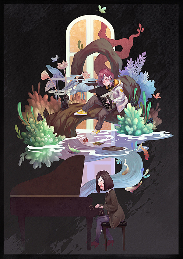 为你唱一首歌（图ZNzI1NzMwNzI=） - 儿童插画 - 站酷设计师左近的奇妙世界原创素材 - 站酷ZCOOL