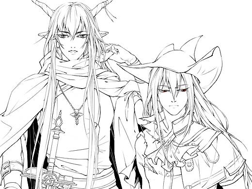 旧稿重绘 | 明日方舟·性转闪灵·斯卡蒂