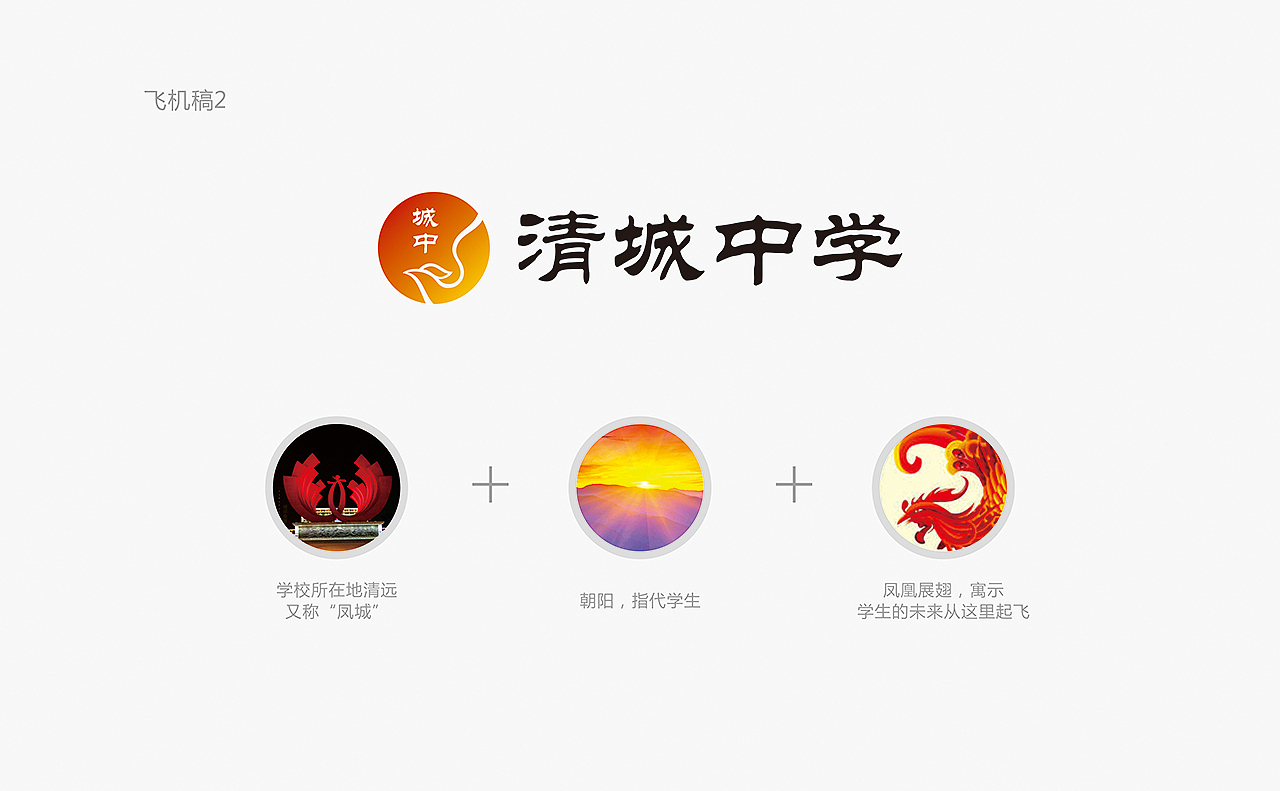 清远市清城中学校徽设计