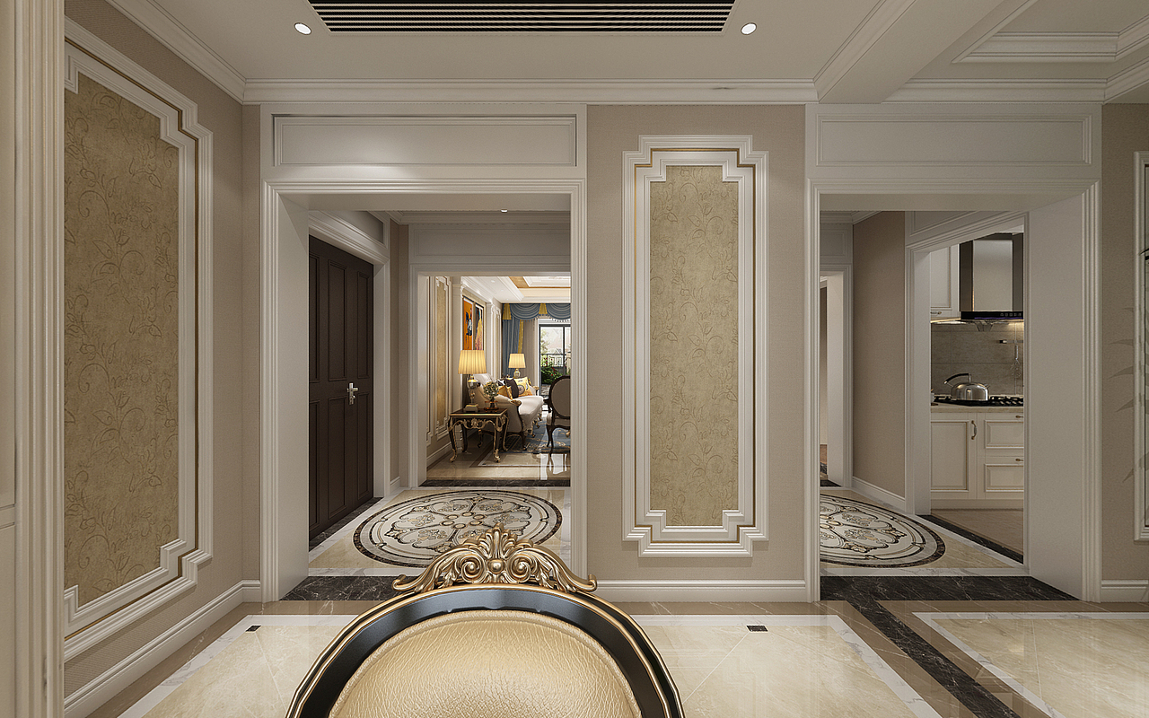 香格里拉欧式风格装修设计（图ZMTM1NDE1NDQw） - 家装设计 - 站酷设计师室内设计可可曾原创素材 - 站酷ZCOOL