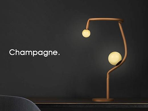 Champagne主题系列化灯具设计