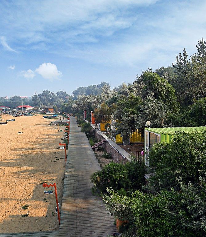 秦皇岛北戴河集装箱主题酒店（图ZMTc3ODk2MjY4） - 建筑设计 - 站酷设计师HUJI互集原创素材 - 站酷ZCOOL