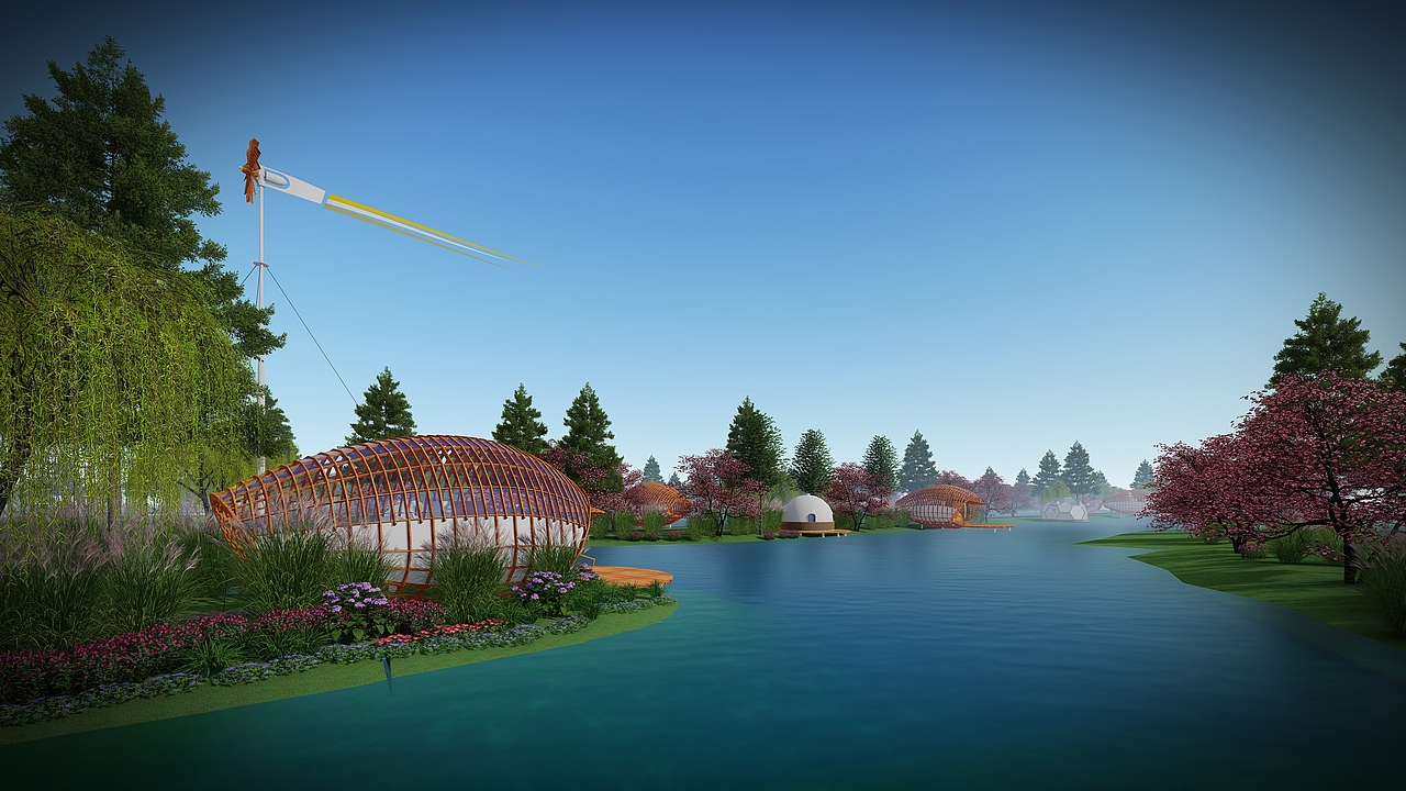 湿地旅游区（图ZMjIzODgxNjI0） - 景观设计 - 站酷设计师市井小四原创素材 - 站酷ZCOOL