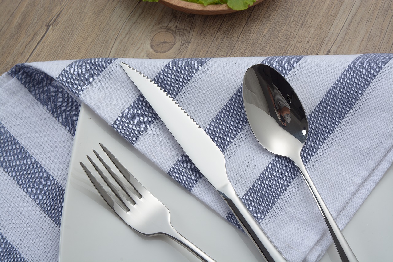 不锈钢餐具场景拍摄 未修图
