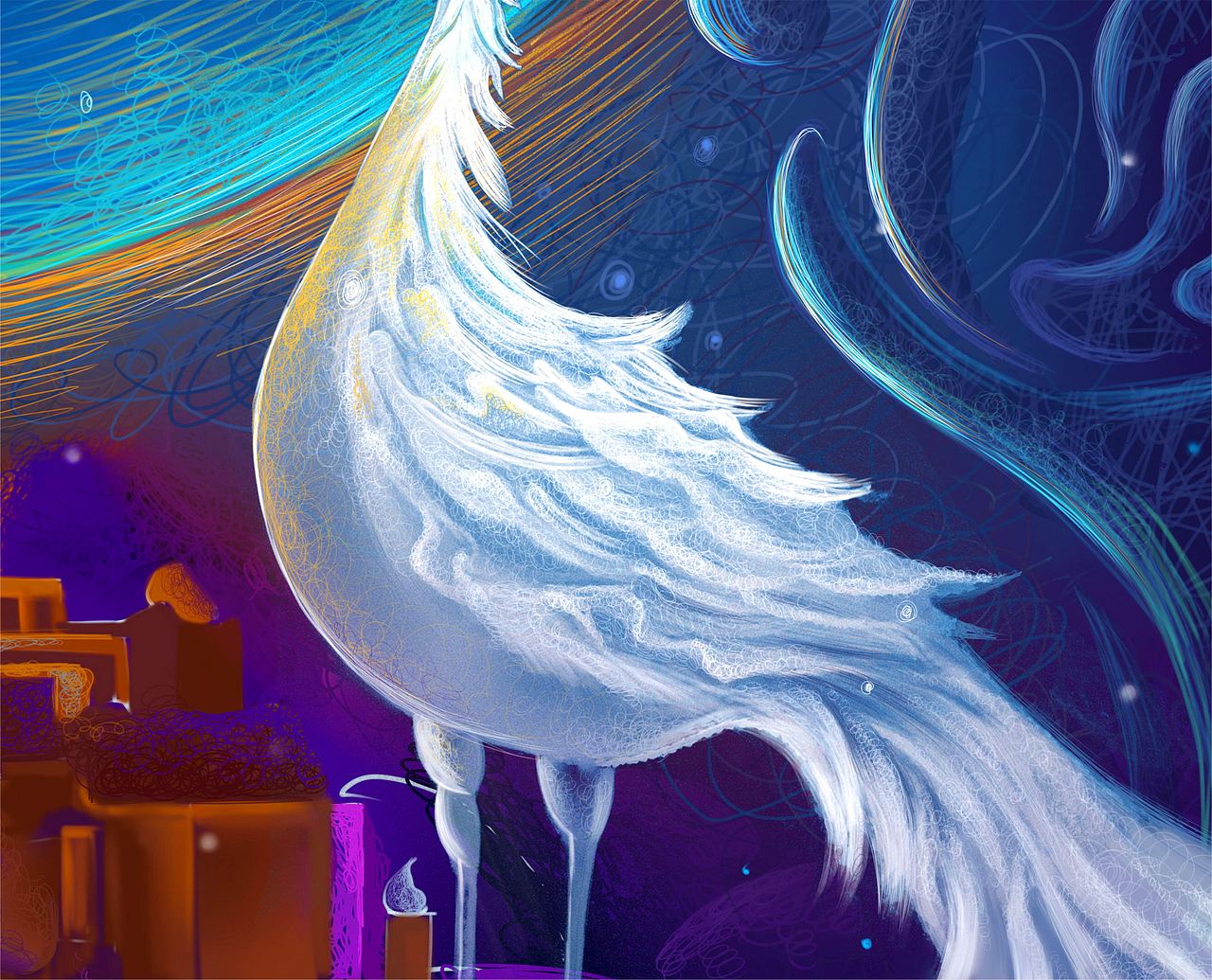 《五星出东方利中国》神兽插画