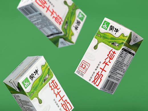 蒙牛 纯牛奶 包装设计