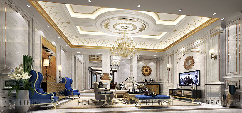 欧式装修装饰,招商华侨城曦城别墅,深圳装修公司