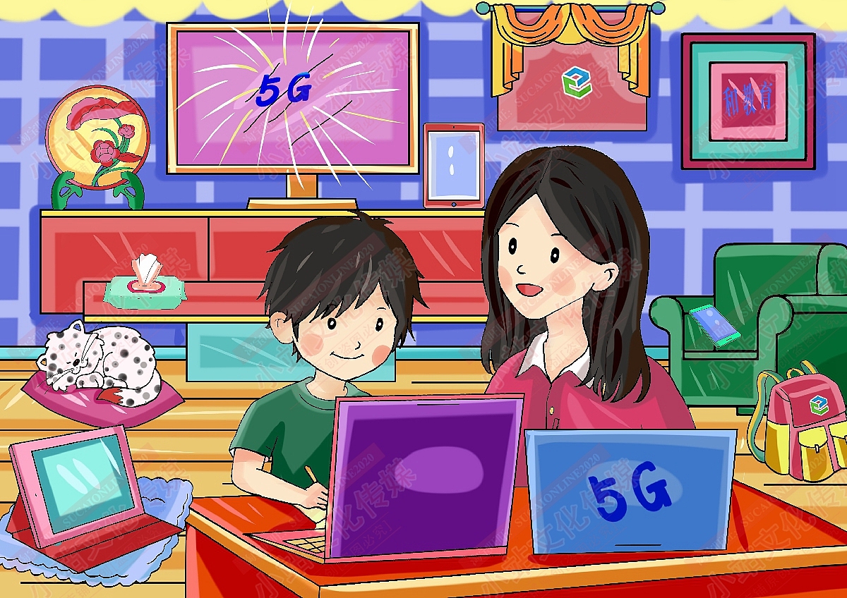 和教育电脑绘画（图ZMjM1OTMzNTYw） - 艺术插画 - 站酷设计师sucaionline原创素材 - 站酷ZCOOL