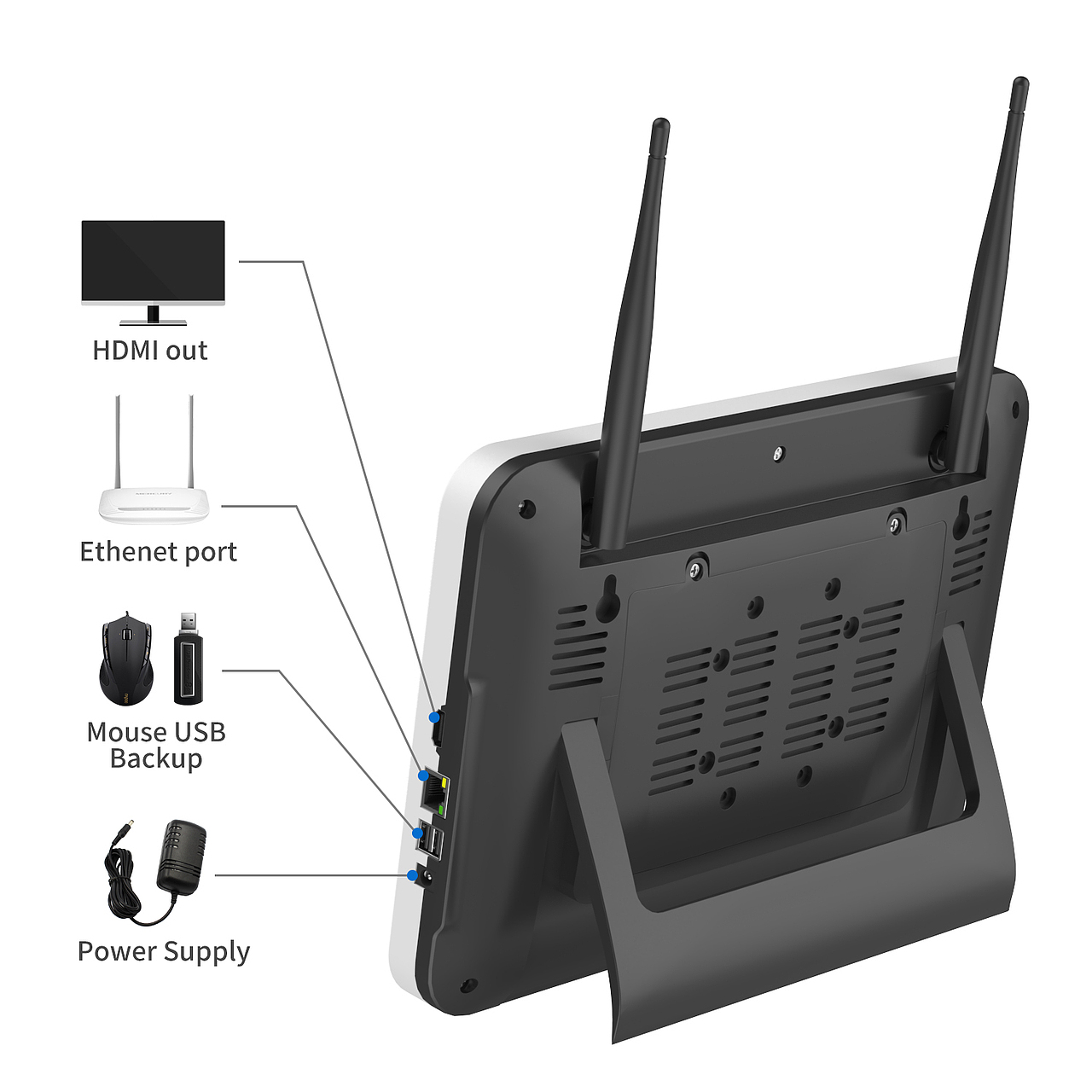 无线带屏相机套装