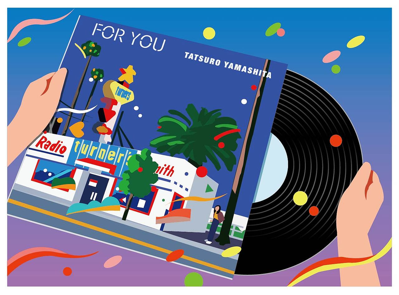 重绘citypop唱片封面