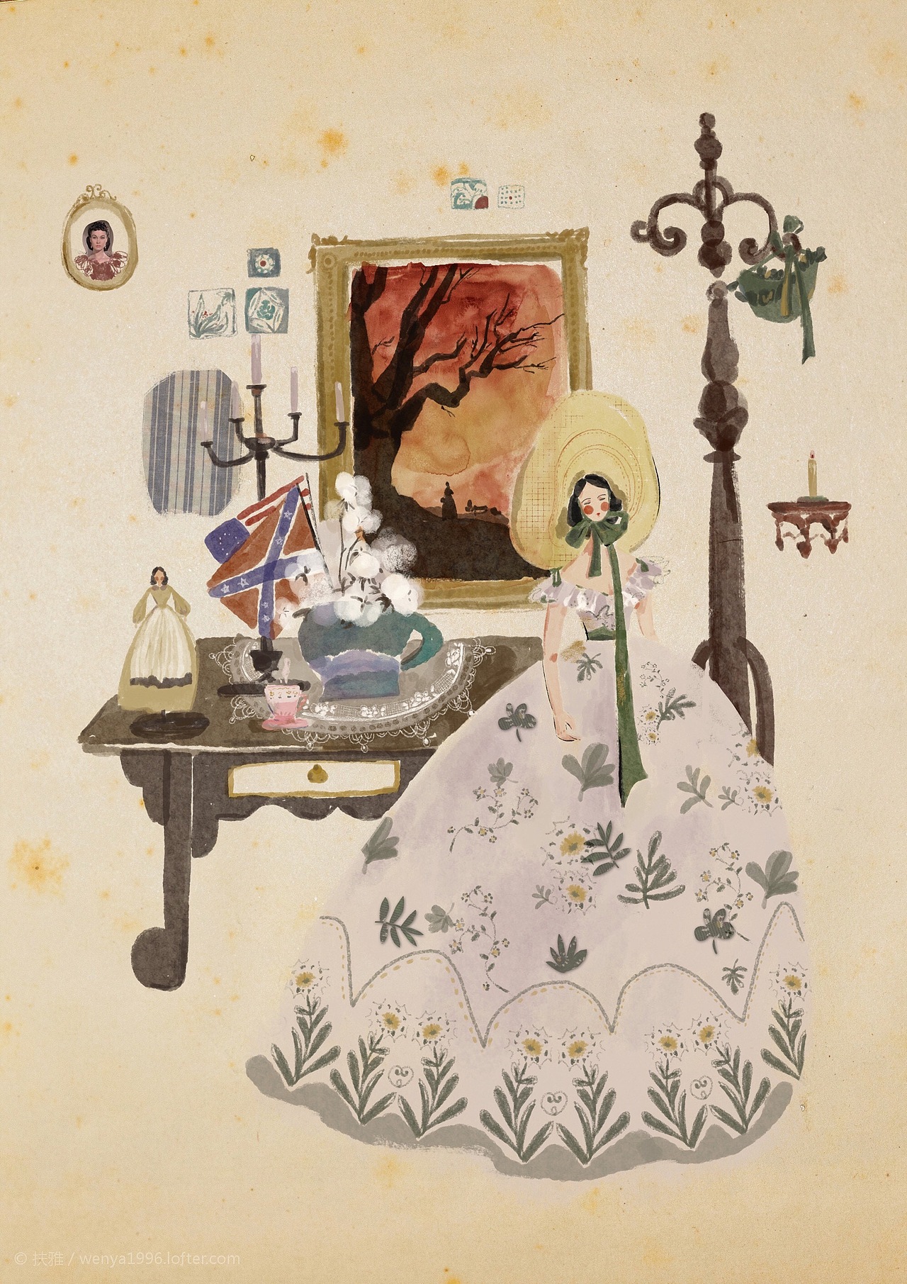 毕设 《老电影》主题插画 及衍生品（图ZMTEzNDYzMjcy） - 商业插画 - 站酷设计师扶雅原创素材 - 站酷ZCOOL