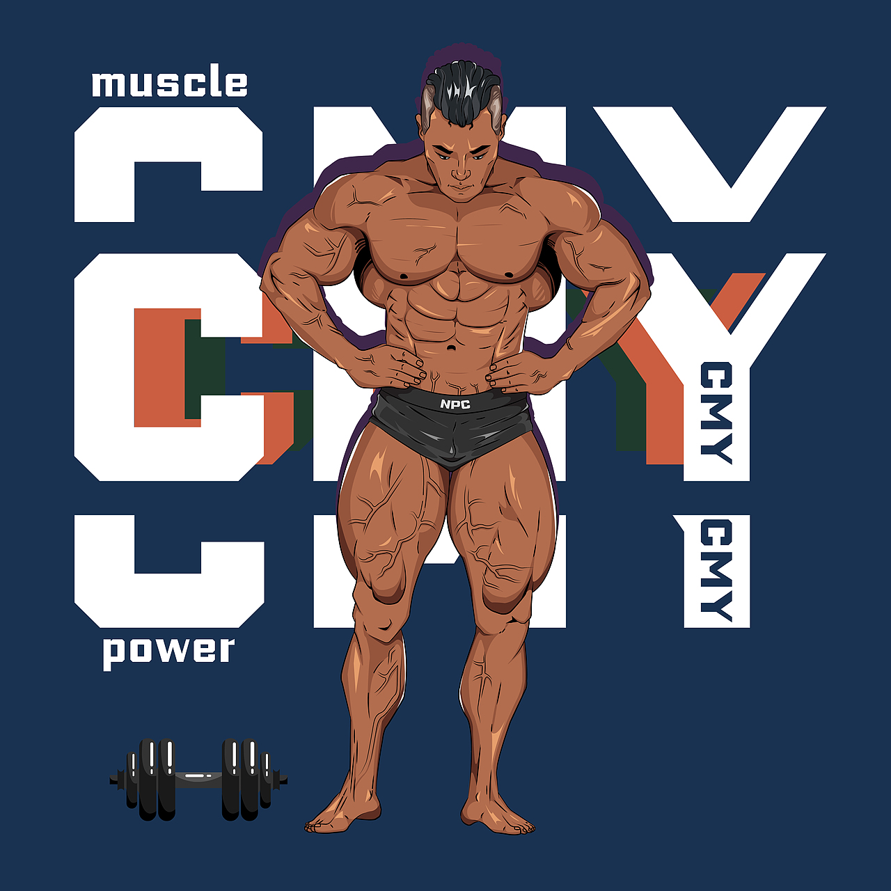 muscle power（图ZMjAzMjQxODE2） - 创作习作 - 站酷设计师盛盛的乾坤袋原创素材 - 站酷ZCOOL