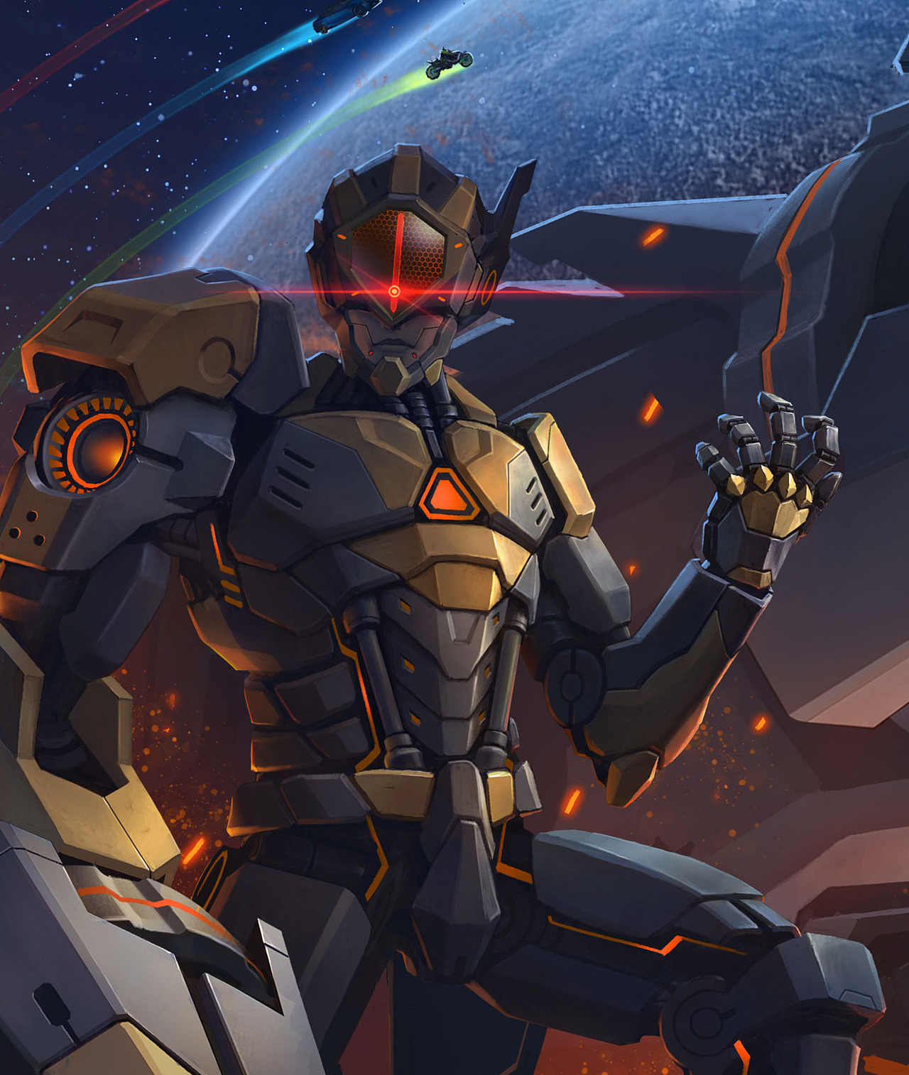 设计了一个黄忠末日机甲