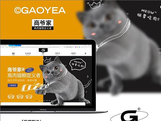 「高爷家」 猫粮网页设计