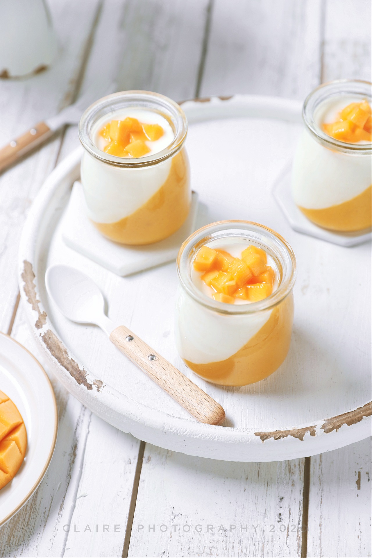 芒果布丁 甜品（图ZMjIwOTg3MzU2） - 产品摄影 - 站酷设计师Claire_猫小猫原创素材 - 站酷ZCOOL