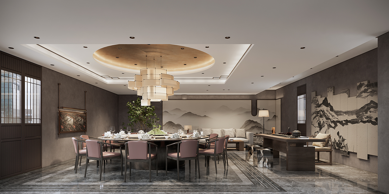 中餐厅改造方案（图ZMzU5OTQ4MTEy） - 酒店餐饮设计 - 站酷设计师Jason193原创素材 - 站酷ZCOOL