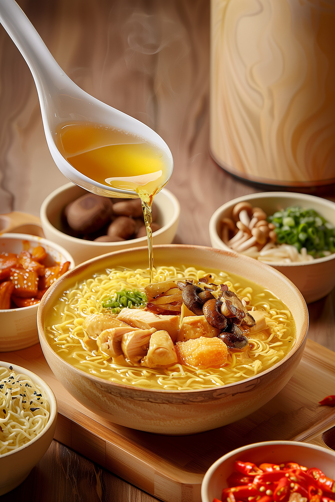 鸡汁面 AI生成稿