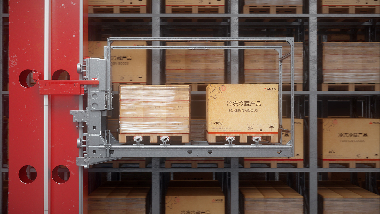 机械设备动画-堆垛机模拟（图ZMzM1ODg1MTI0） - 动画/影视 - 站酷设计师李洋_LY原创素材 - 站酷ZCOOL