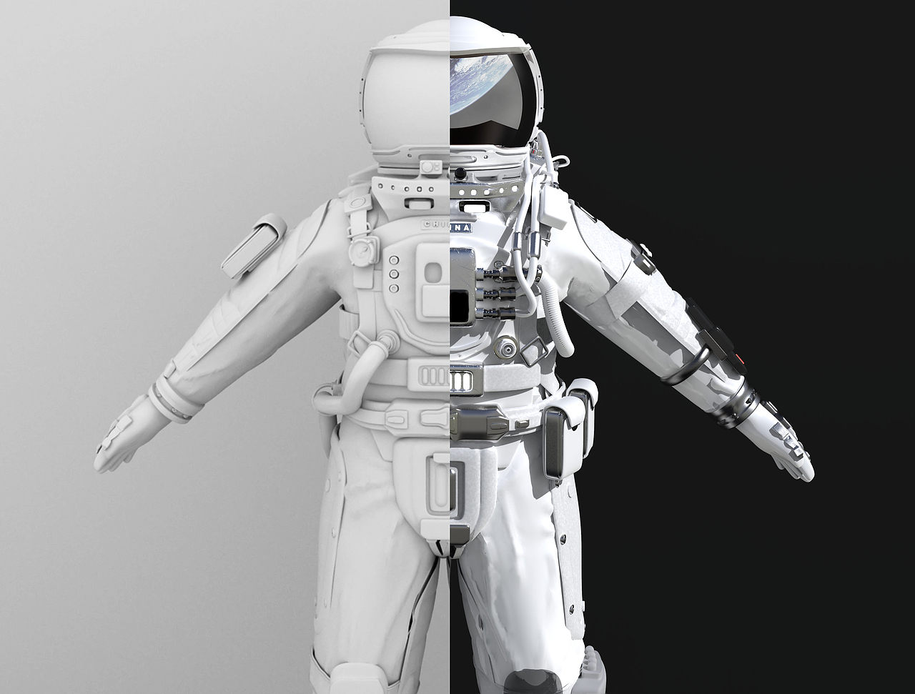 宇航员C4D