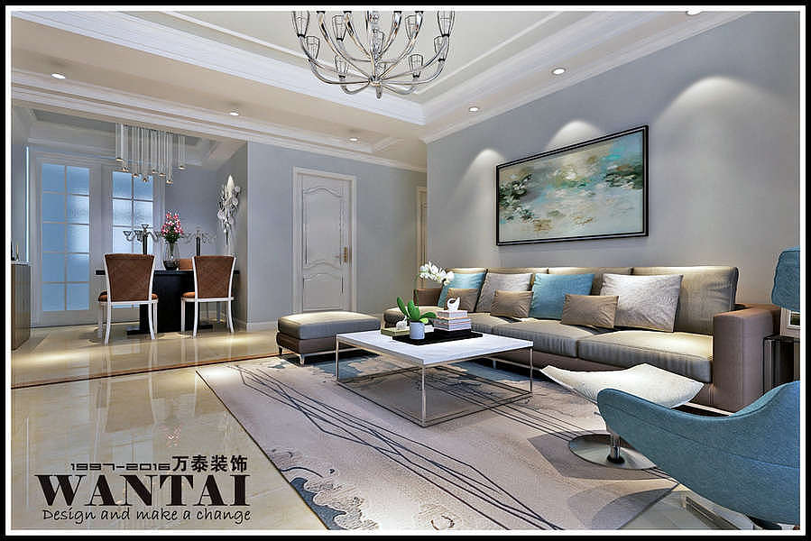 因为遇见你,济宁荷韵花园126平现代简约风格装修设计