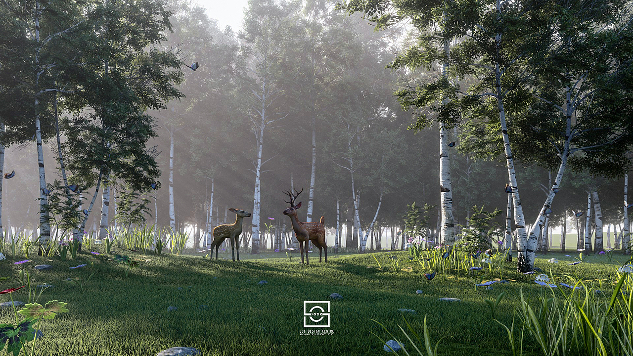 丛林小鹿和狗LU8