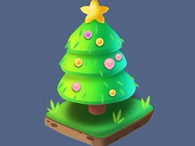 圣诞节图标手绘制作练习