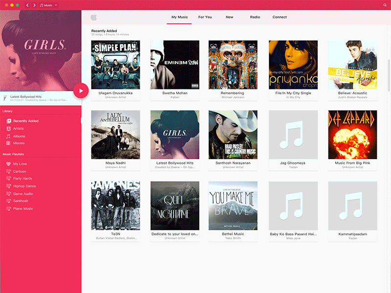 Apple iTunes Redesign Using Google Material（图ZNTE0NjU4Mjg=） - 软件界面 - 站酷设计师ChuckieChang原创素材 - 站酷ZCOOL