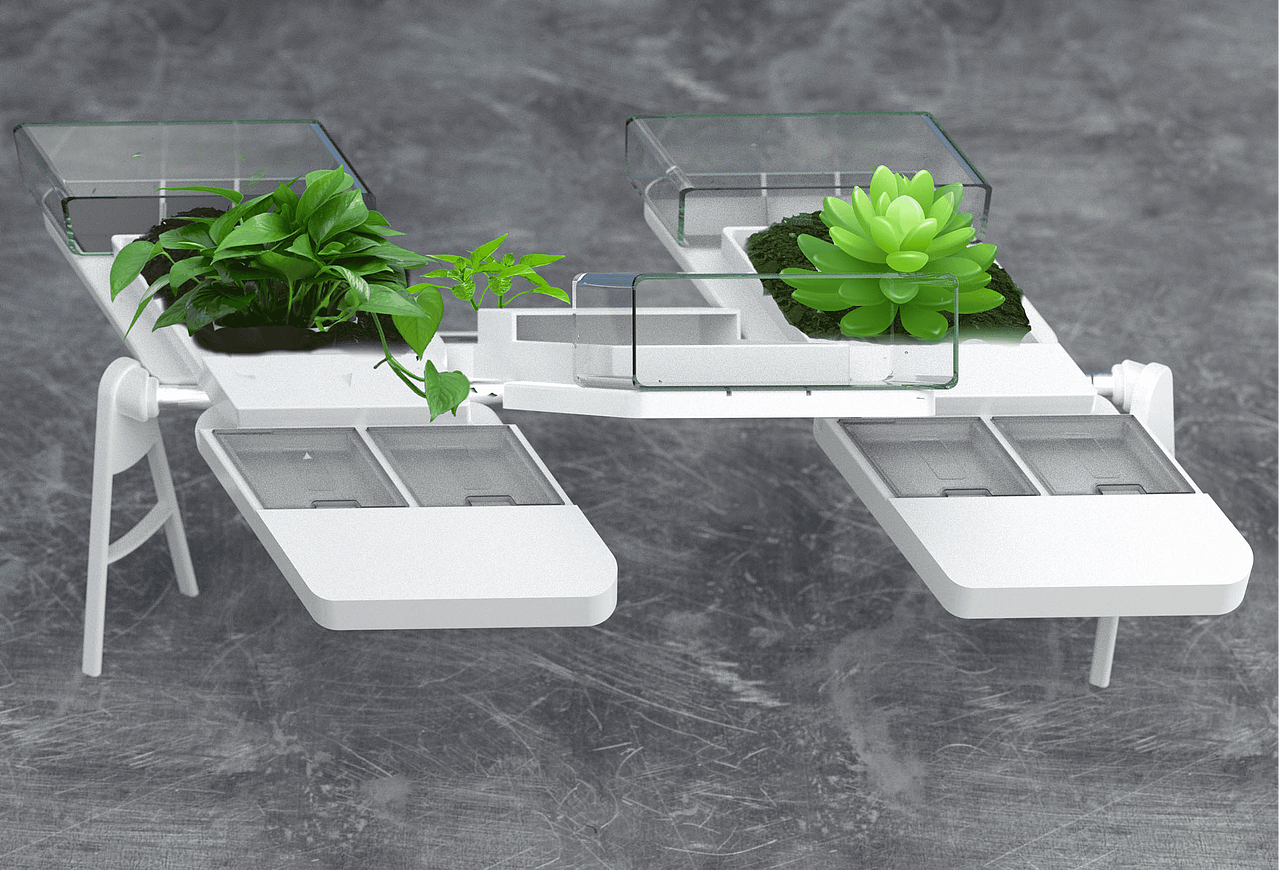 翻转智能花盆设计