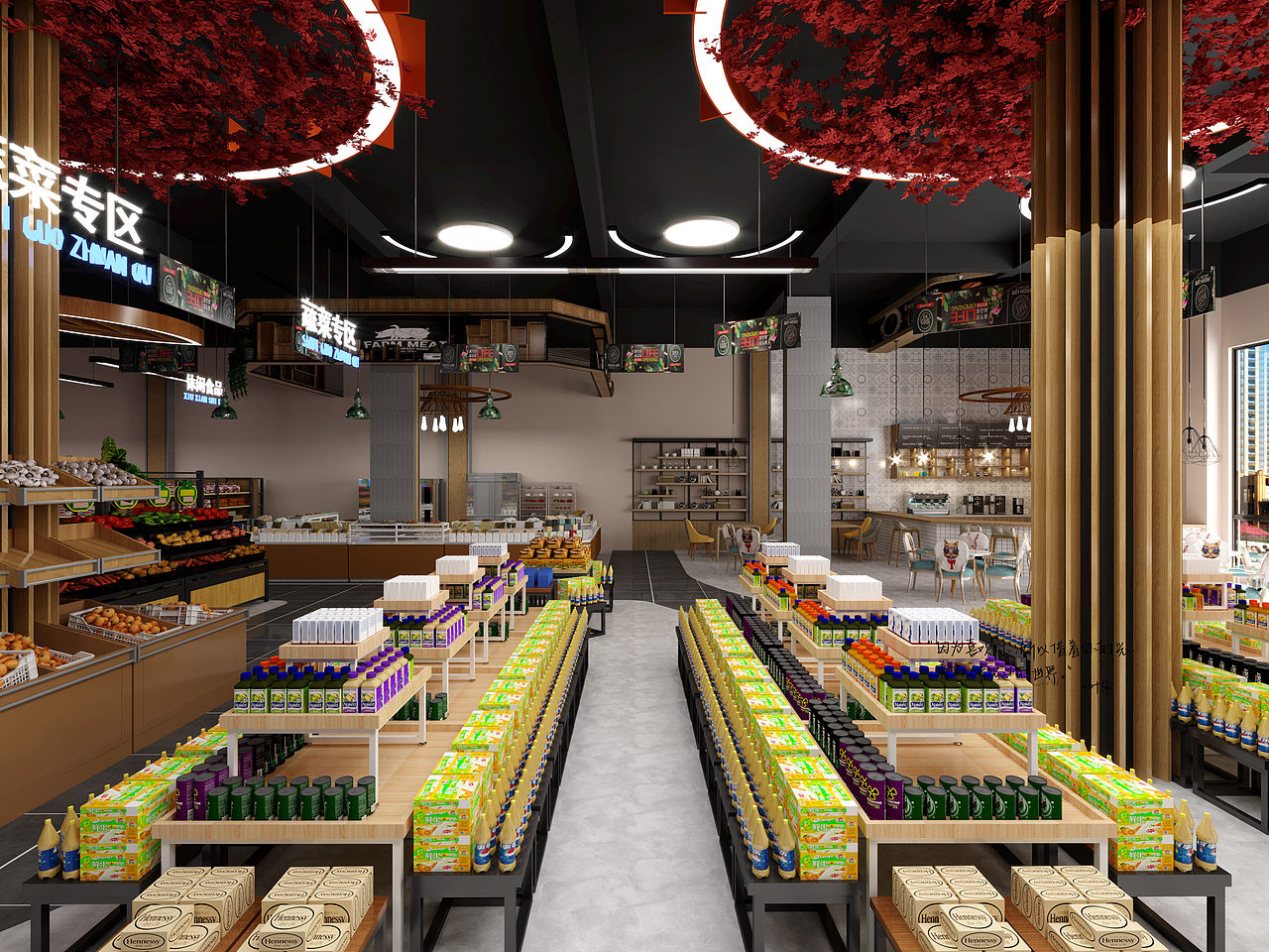 超市案例｜Supermarket design case（图ZMjcwODI1MTEy） - 商业空间设计 - 站酷设计师设计师叶宋原创素材 - 站酷ZCOOL