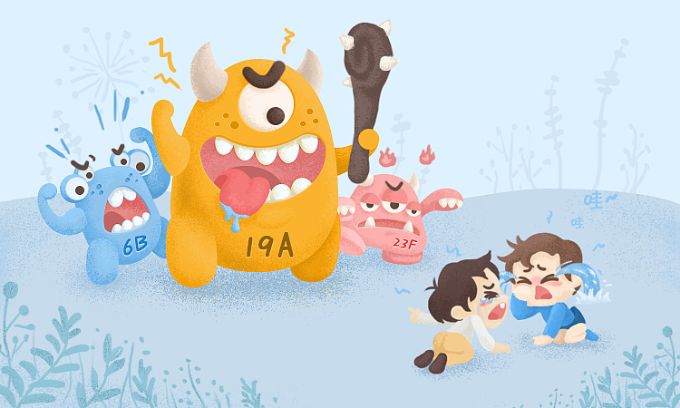 宝宝健康系列-插画